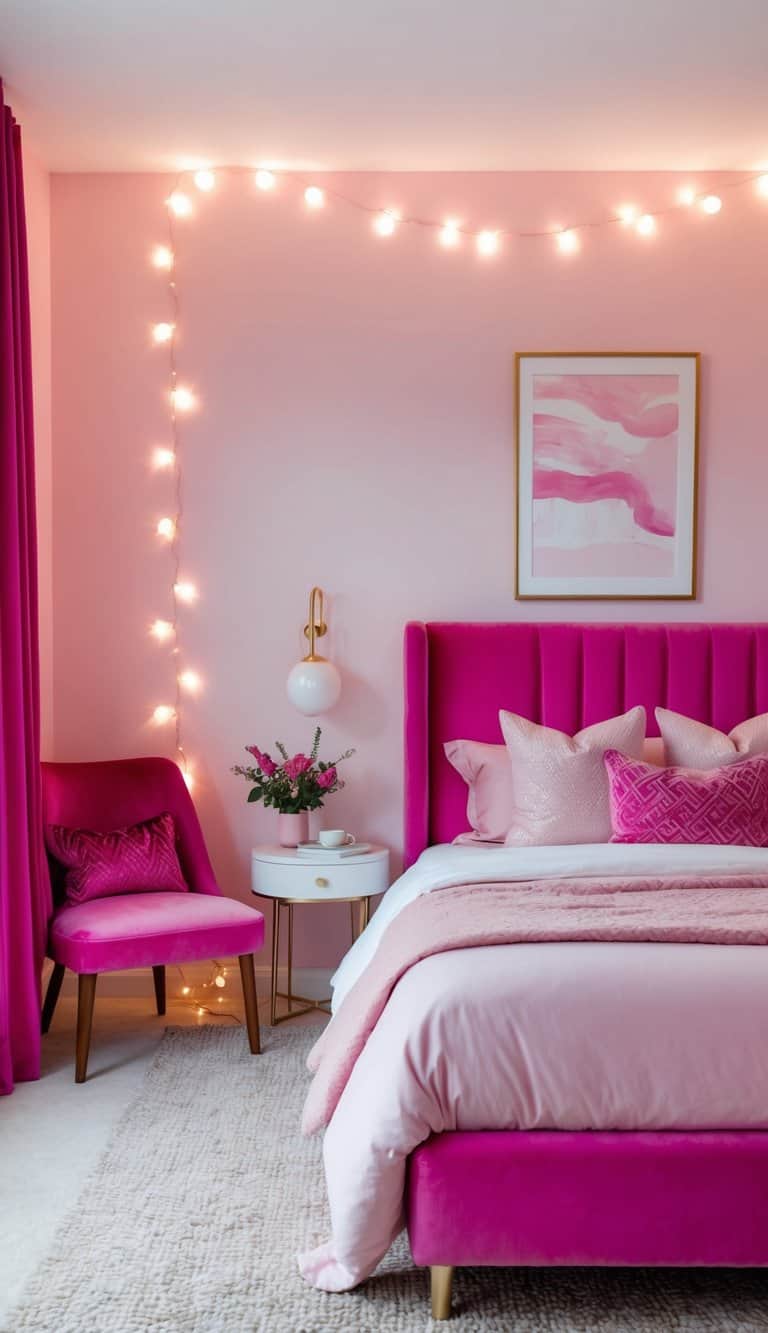28 Pink Bedroom Ideas for a Playful and Chic Look: Blush Tones for Feminine Charm
