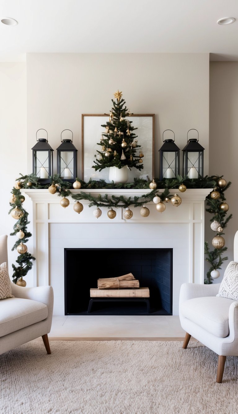 22 Christmas Mantel Decor Ideas: Festive, Cozy Holiday Touches