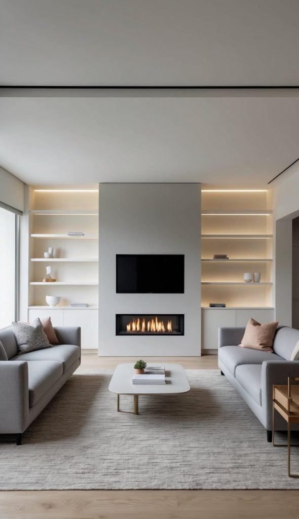 32 Fireplace Built-Ins With Shelves for Practical Storage: Cozy and ...
