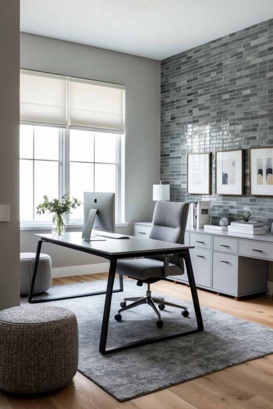 15 Gray Home Office Ideas for Modern Sophistication: Elevate Your Workspace with Stylish Neutrals