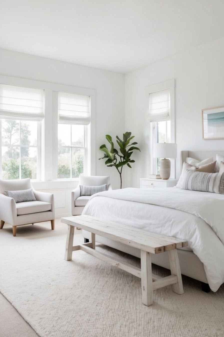 27 White Bedroom Ideas for a Bright, Airy Feel: Transform Your Space into a Serene Retreat